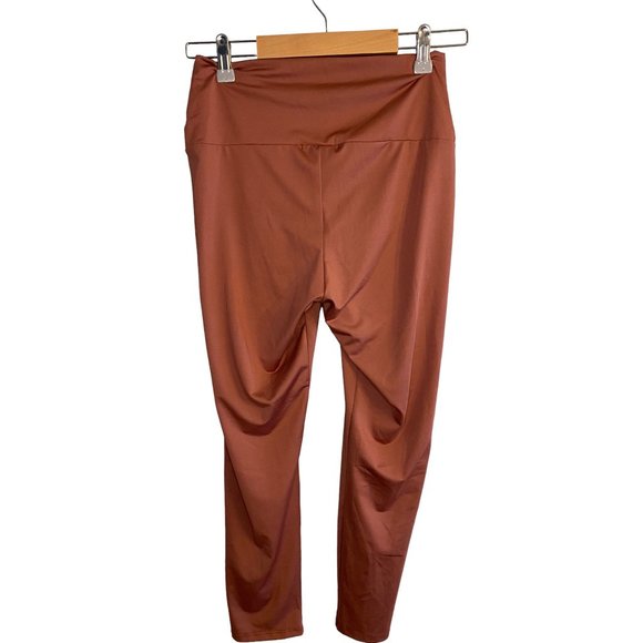 NWT Timing Mauve Satin Look Fit in Leggings Women's L - Picture 4 of 7